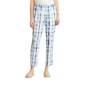 🌸New🌸 Ralph Lauren Blue Printed Straight Leg Pants Sz 10 NWT